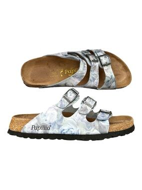 Birkenstock Papillio Blue/Mauve Floral Florida Sandals Size 41/10